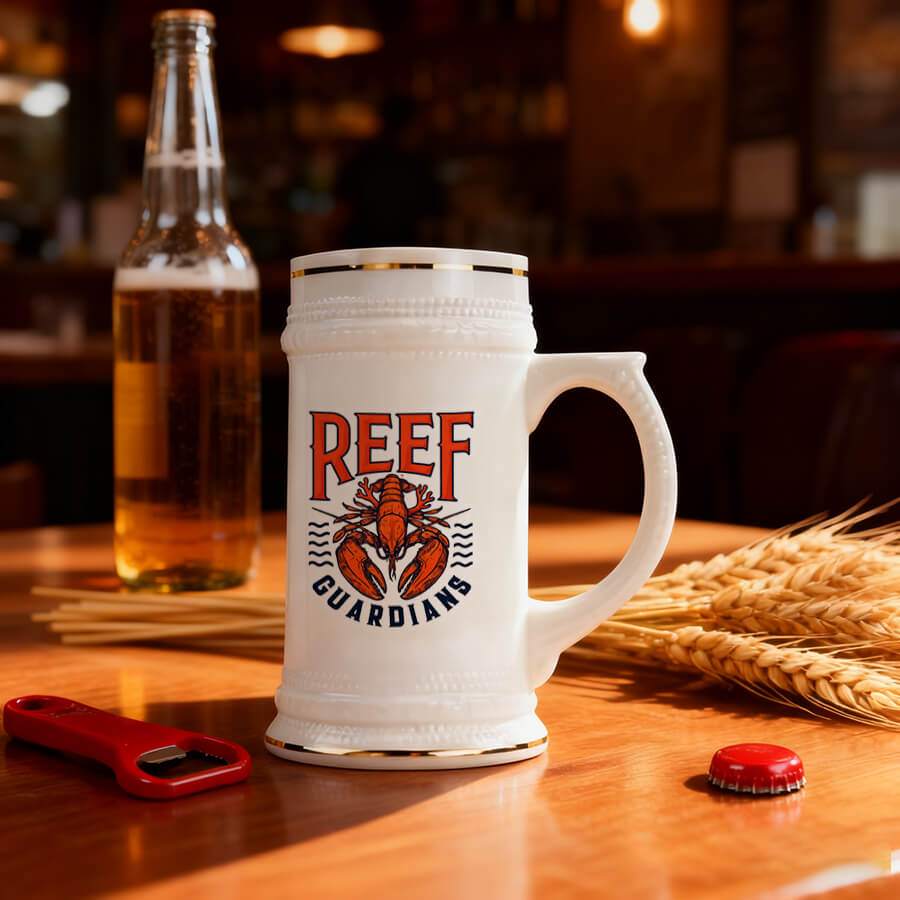 sublimation ceramic beer mug