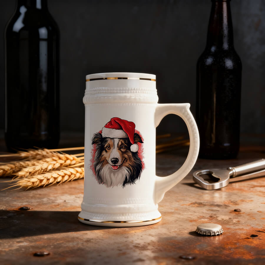 Durable beer mugs with photo print