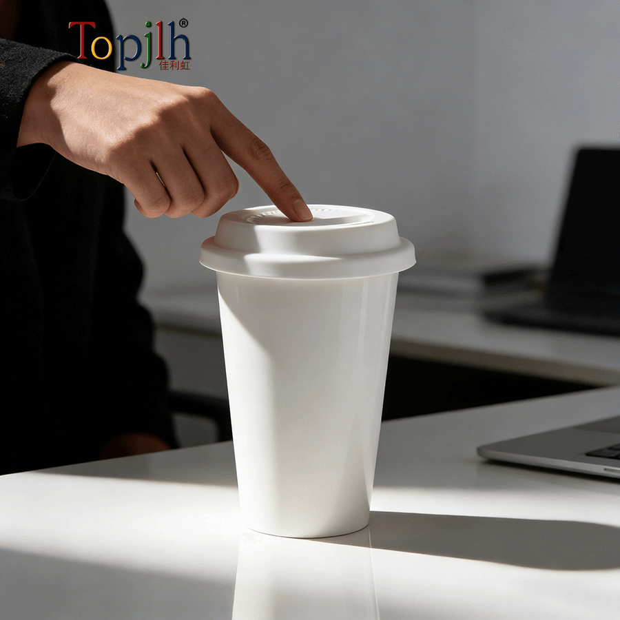 White Ceramic Heat Transfer Mug