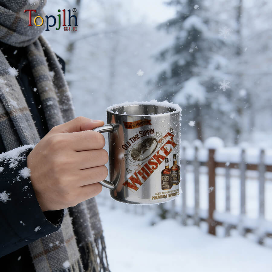 Sublimation Design Double-Wall Camping Mug