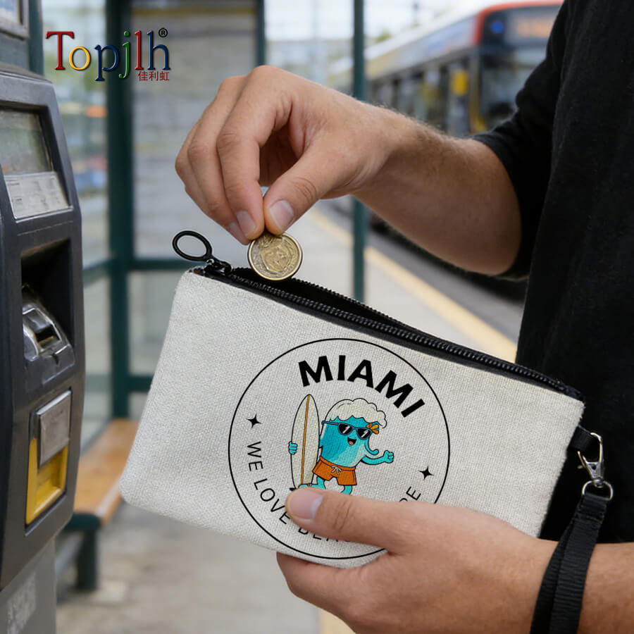 Sublimated Small Change Zipper Bag