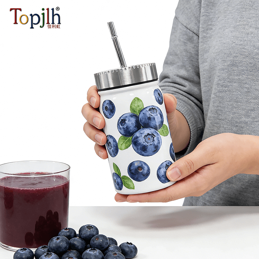 Custom stainless steel mason jars with logo