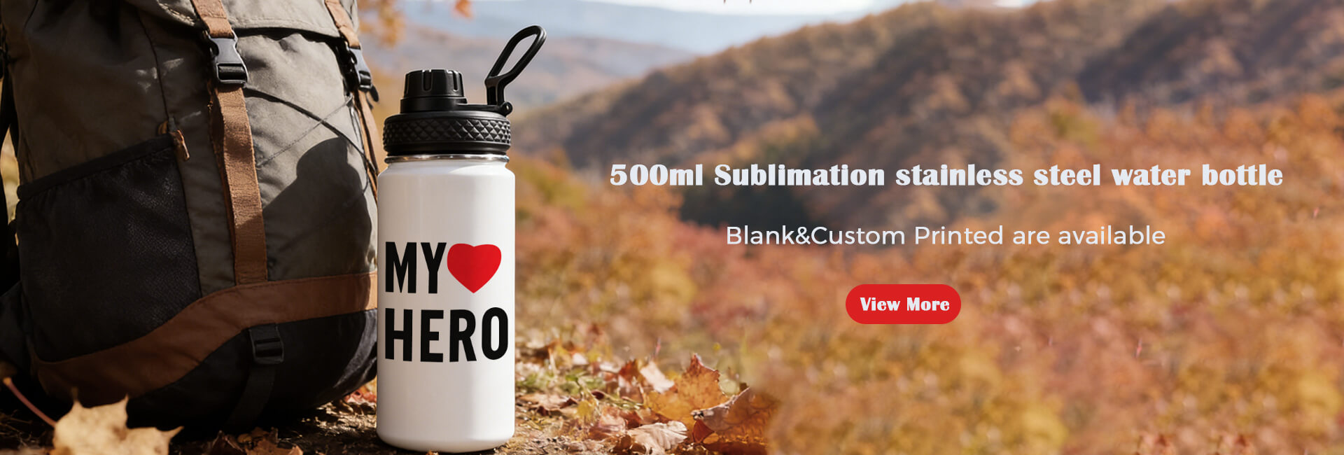 500ml sublimation water botle
