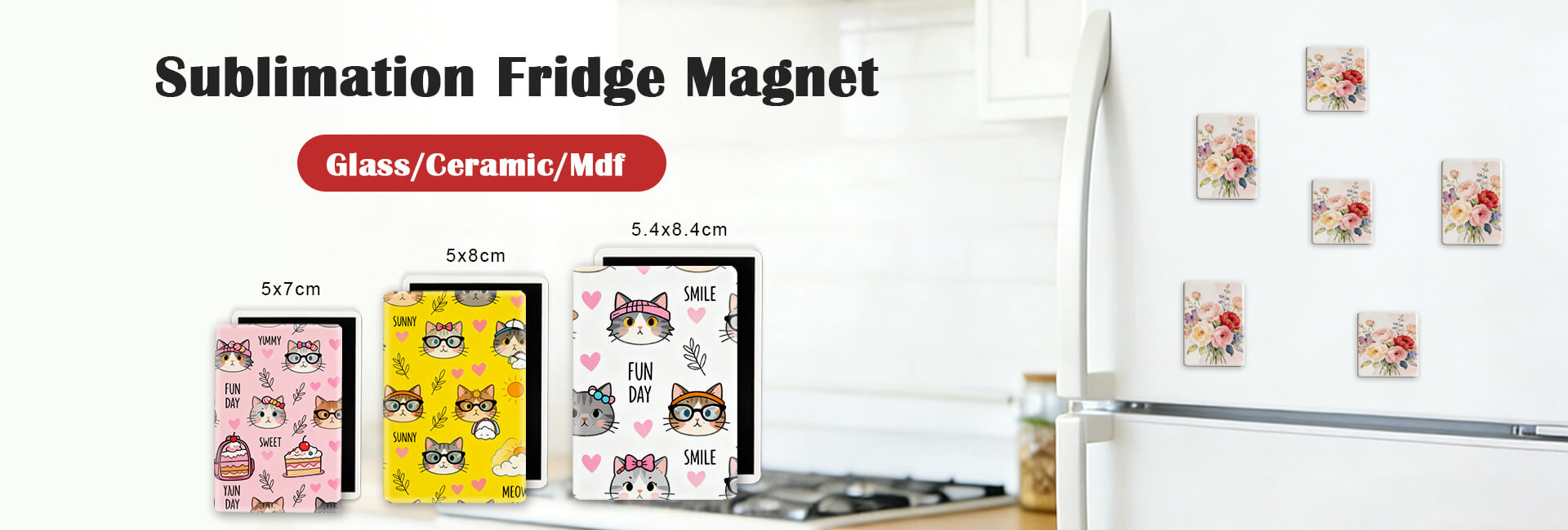 sublimaiton fridge mangnet