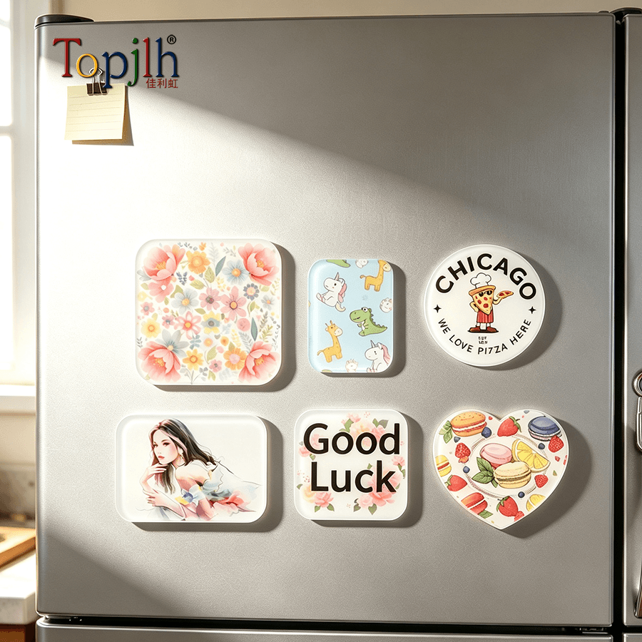custom sublimation acrylic magnets