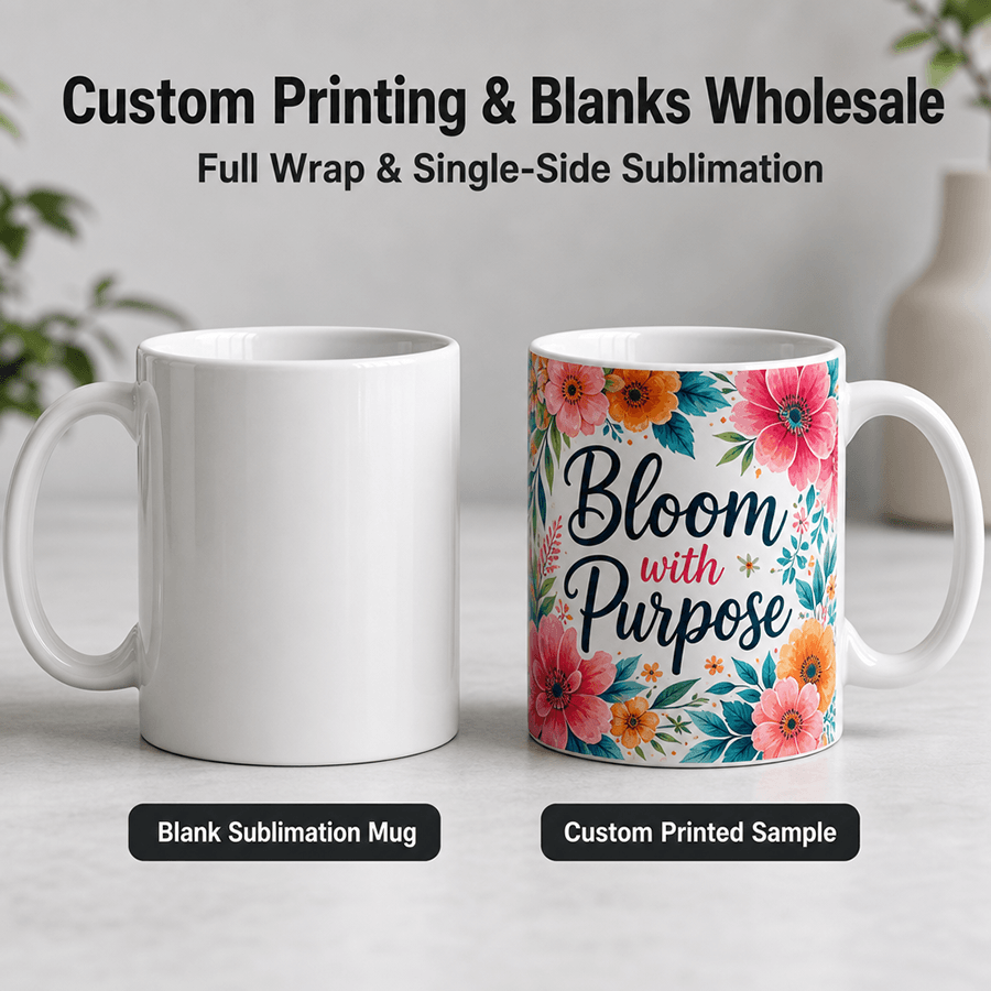 11oz white sublimation mugs