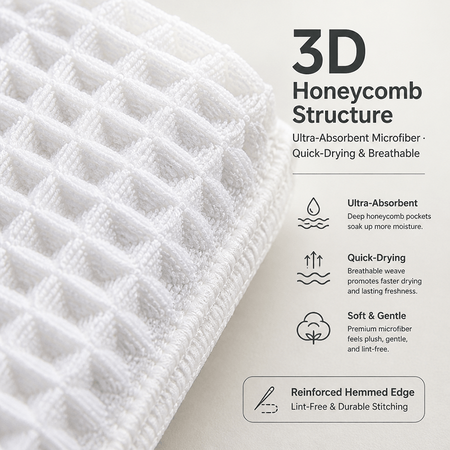 blank waffle towel