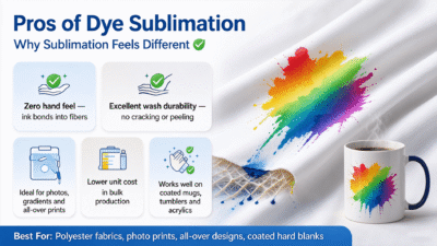 Sublimation vs HTV vs DTF: A Complete Comparison for Custom Printers