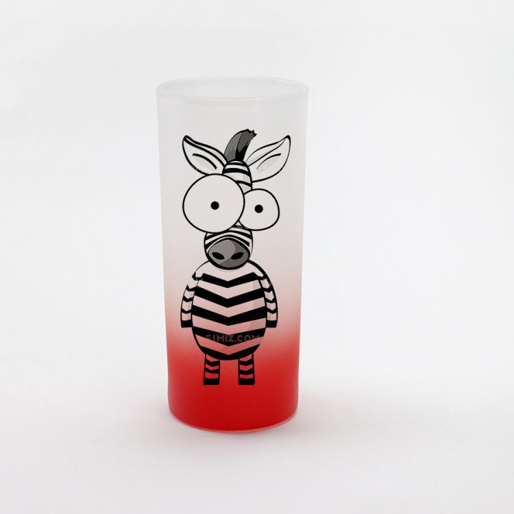 10oz Sublimation Gradient Color Frosted Glass Cup