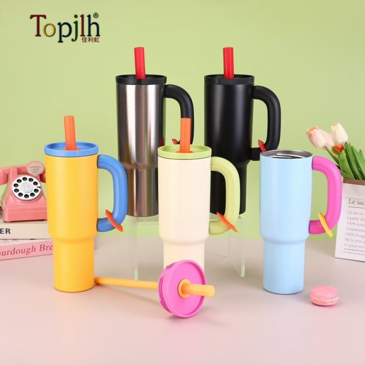 40oz Vacuum Insulated Tumbler with Handle