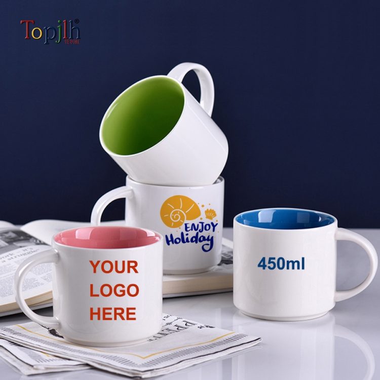 Custom 450ml Sublimation Ceramic Mugs