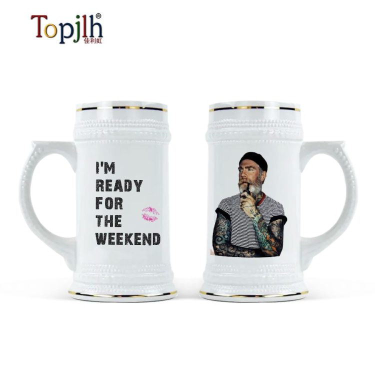 20oz sublimation Ceramic Beer Mug