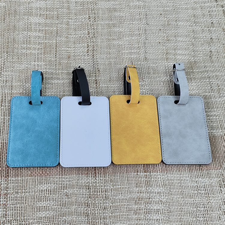 Personalized Sublimation PU Leather Luggage Identification Tag