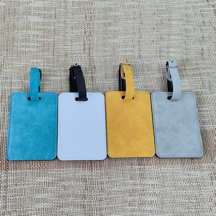 Personalized Sublimation PU Leather Luggage Identification Tag
