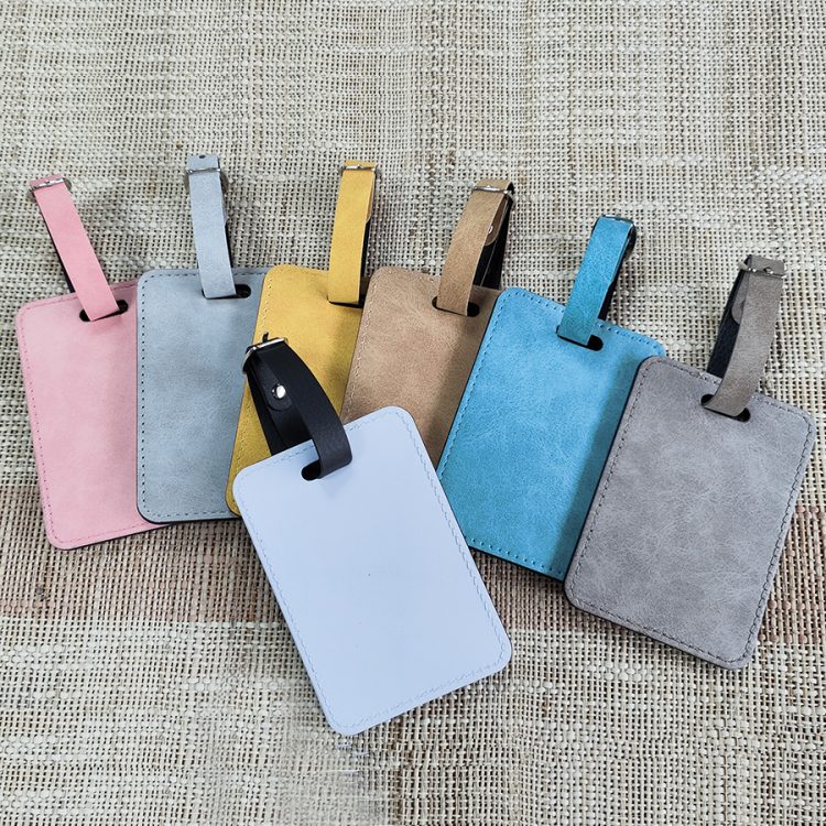 Personalized Sublimation PU Leather Luggage Identification Tag