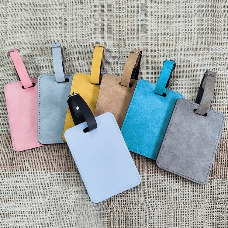 Personalized Sublimation PU Leather Luggage Identification Tag