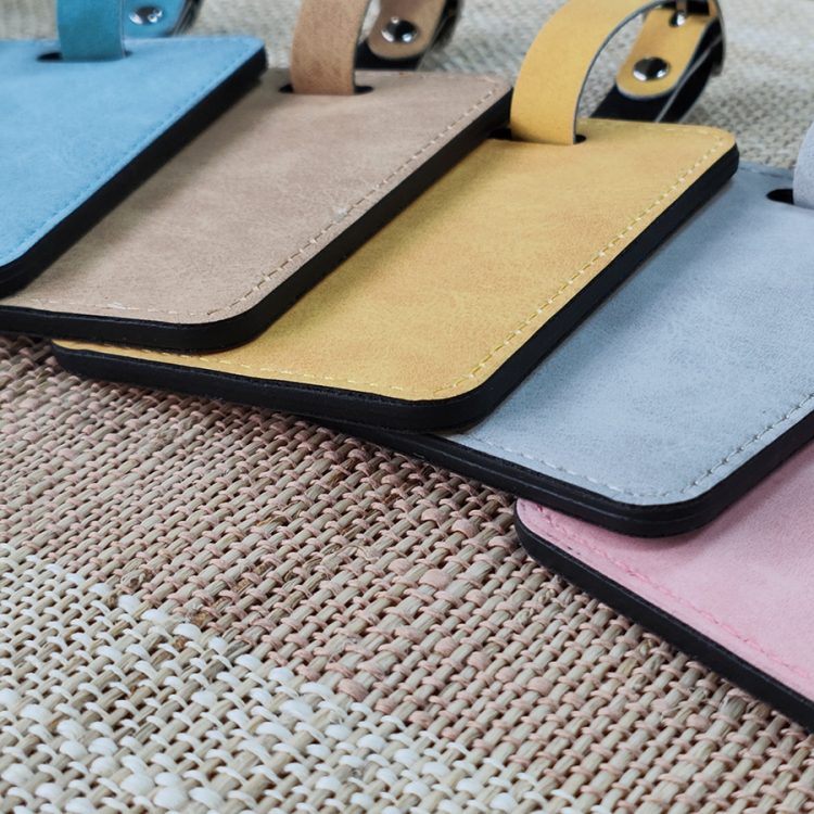 Personalized Sublimation PU Leather Luggage Identification Tag