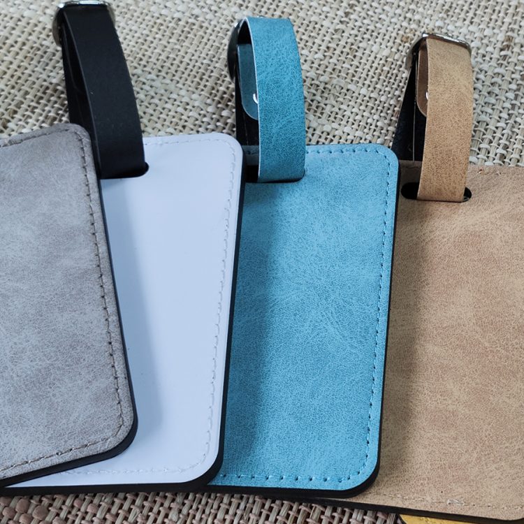 Personalized Sublimation PU Leather Luggage Identification Tag