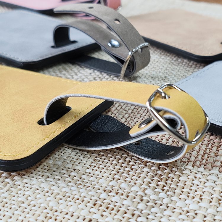 Personalized Sublimation PU Leather Luggage Identification Tag
