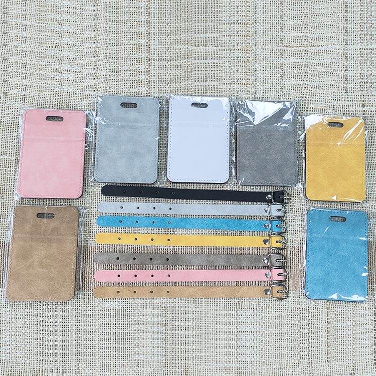 Personalized Sublimation PU Leather Luggage Identification Tag