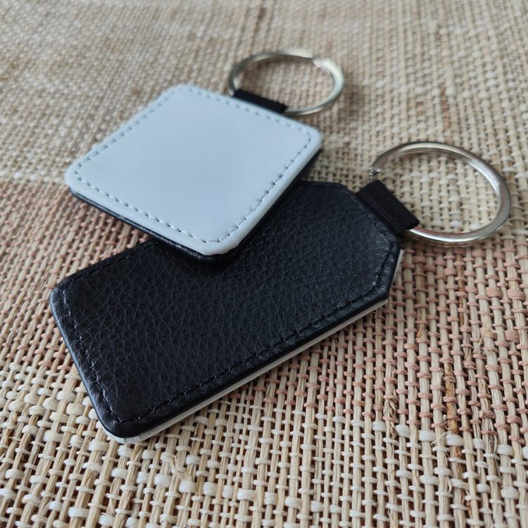 Custom Sublimation PU Leather Keychain Bulk