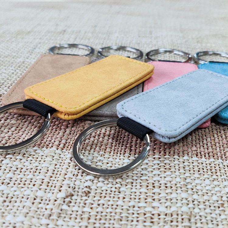 Custom Sublimation PU Leather Keychain with Photo/Logo
