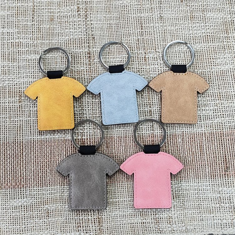 Personalized sublimation PU Keyring for Gifts & Promotions