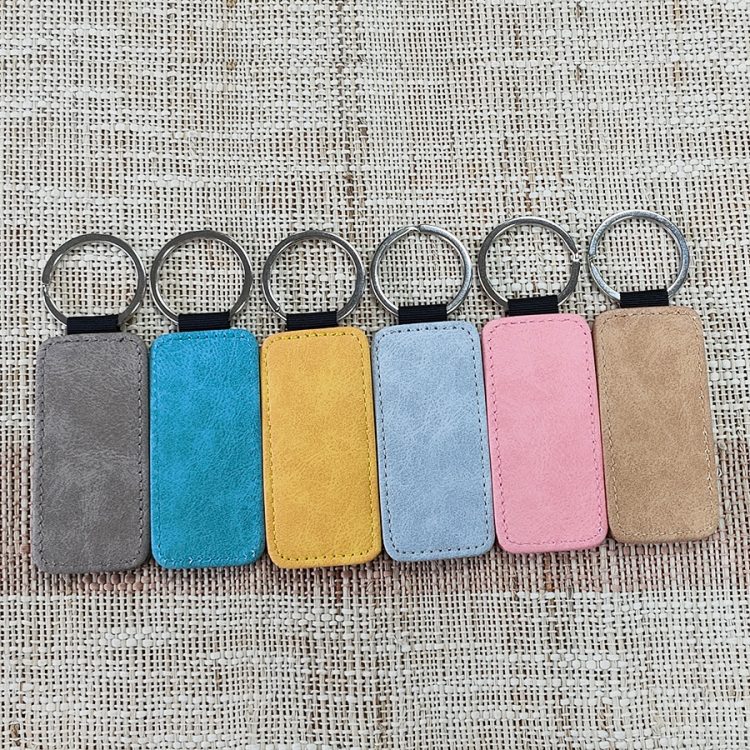 Custom Sublimation PU Leather Keychain with Photo/Logo
