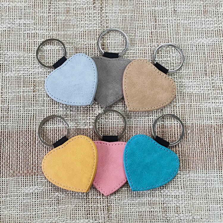Custom Sublimation PU Leather Keychain Bulk