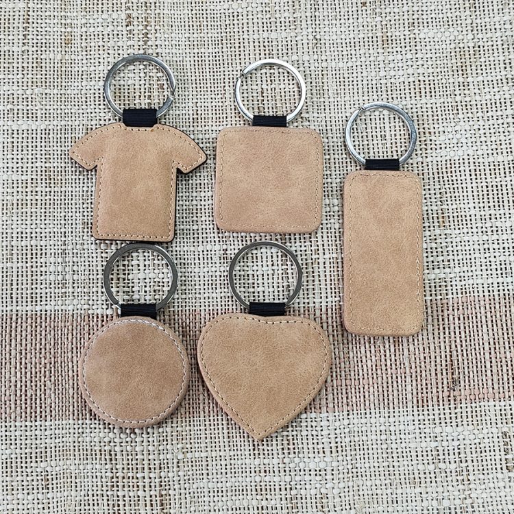 Sublimation Printable PU Leather Keychain