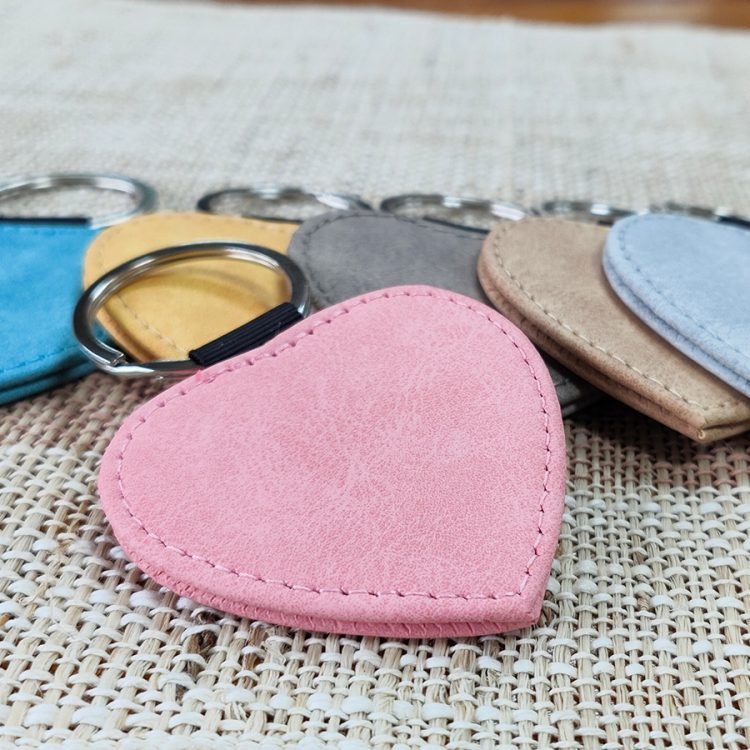 Promotional Sublimated Keychain Leather