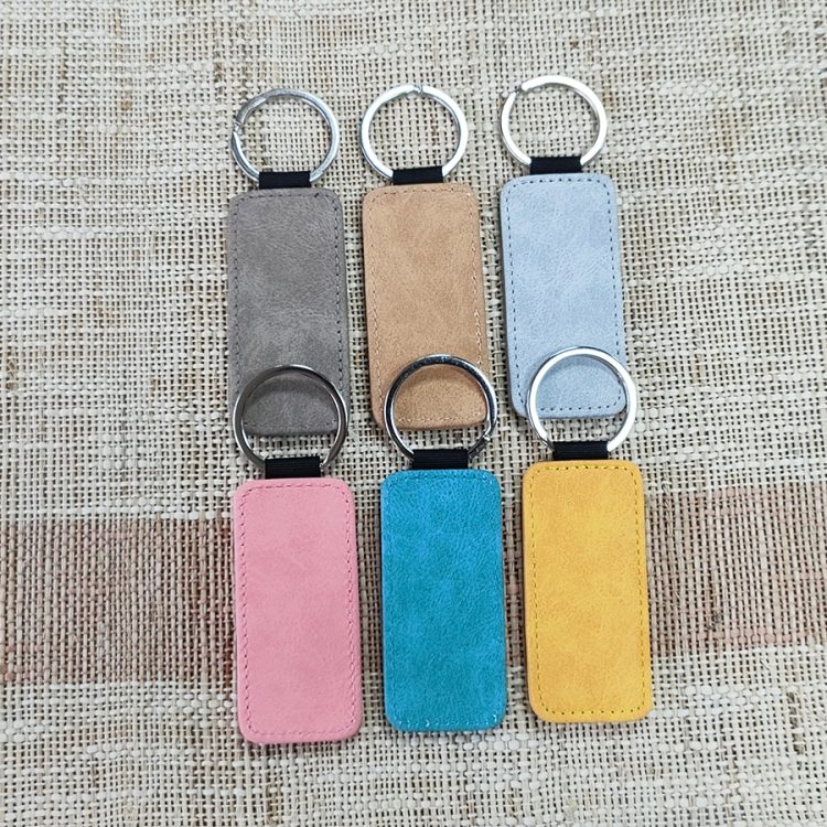 Custom Sublimation PU Leather Keychain with Photo/Logo
