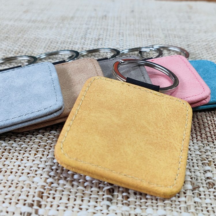 Promotional Sublimated Keychain Leather