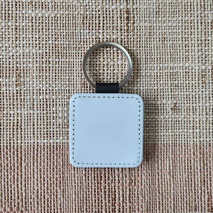 Custom Sublimation PU Leather Keychain Bulk