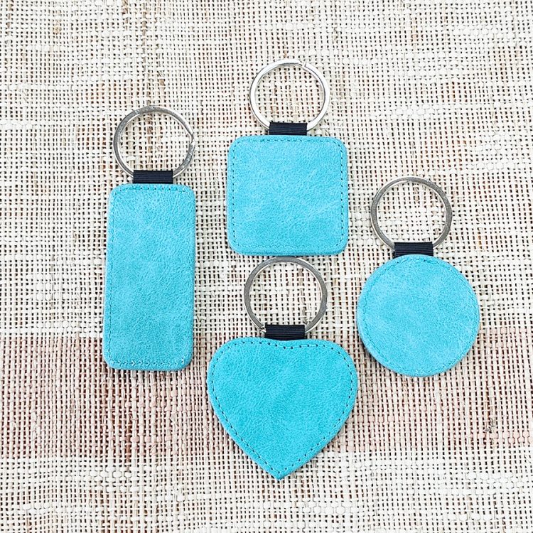 DIY Customizable PU Leather Keychain