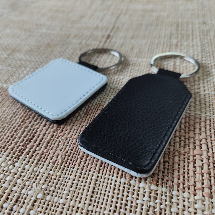 Custom Sublimation PU Leather Keychain Bulk
