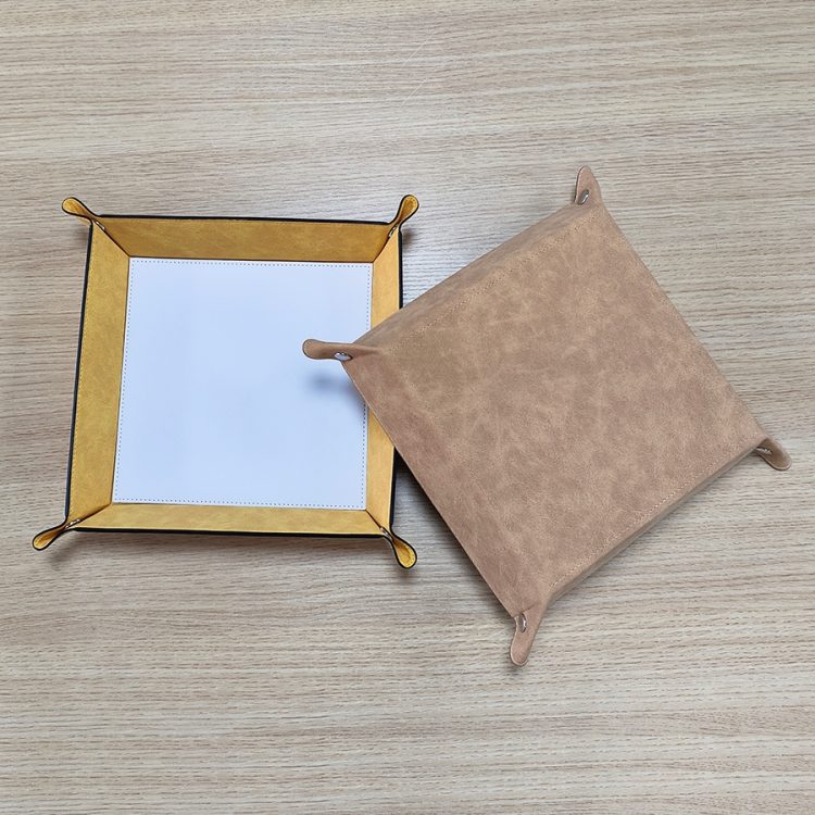 Custom Sublimation PU Leather Tray