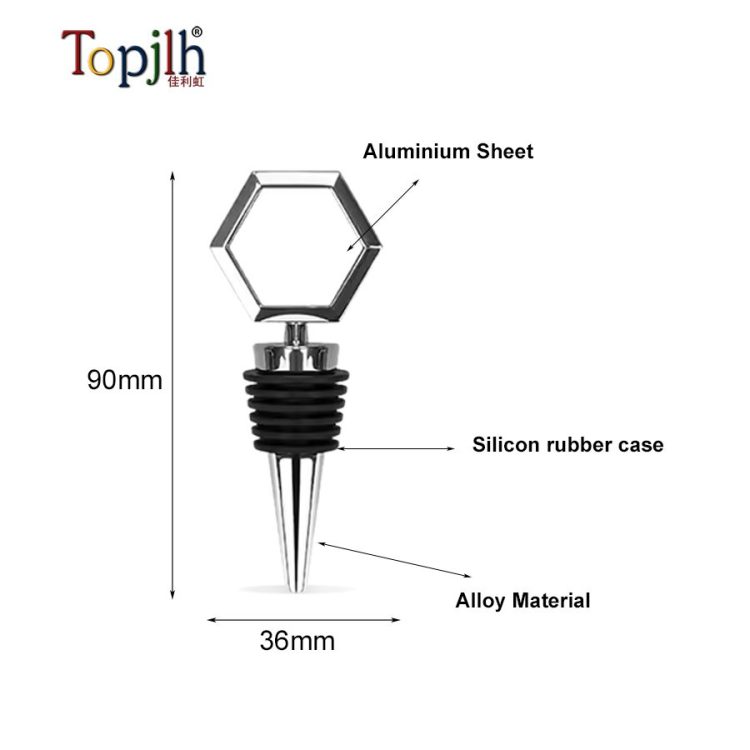Custom Sublimation Wine Bottle Stopper with Photo/Logo