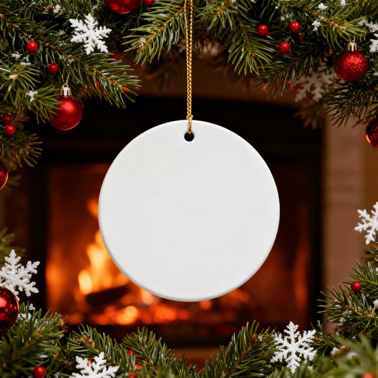 sublimation ceramic ornaments