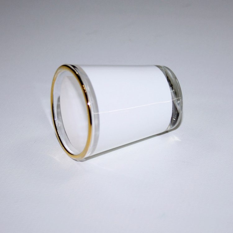 1.5oz Custom Photo sublimation Shot Glass -gold rim