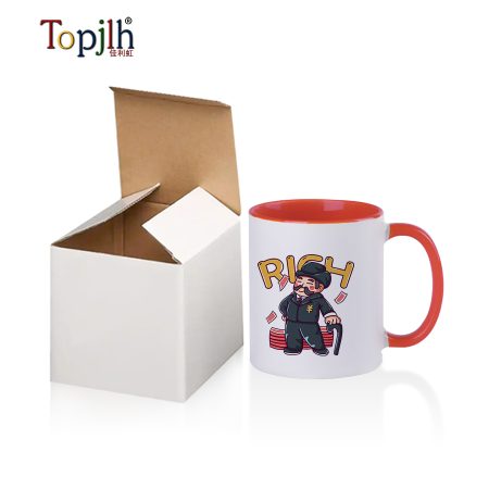 sublimation 11oz Double Colorful Mug(Inner & Border) (46)