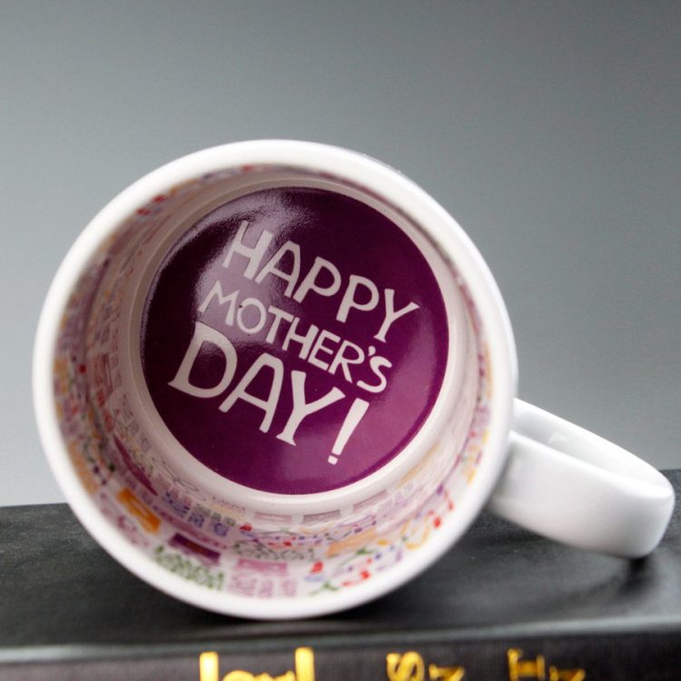 Inside Printed Sublimation Ceramic Mug-Monther's Day