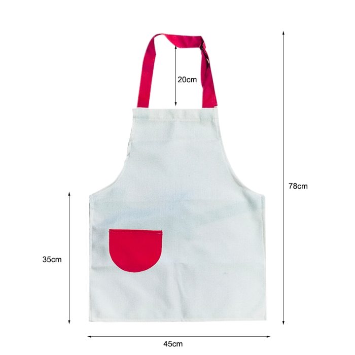 Custom Sublimation Kids Linen Drawing Apron