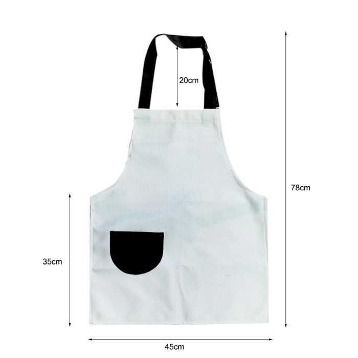 Custom Sublimation Kids Linen Drawing Apron