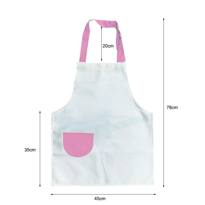 Custom Sublimation Kids Linen Drawing Apron