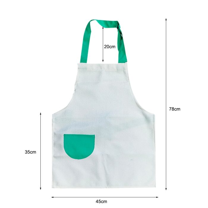 Custom Sublimation Kids Linen Drawing Apron
