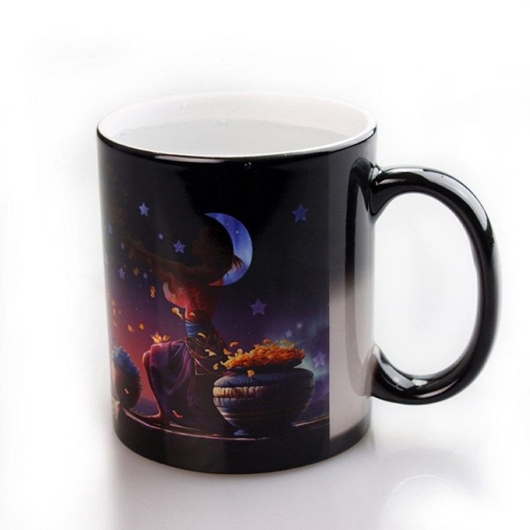 wholesale sublimation Engraved Color Change Mug-Moon