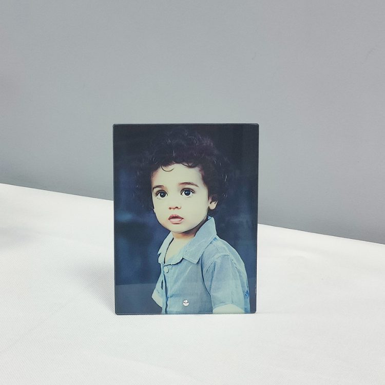 Sublimation-Ready Glass Photo Frame