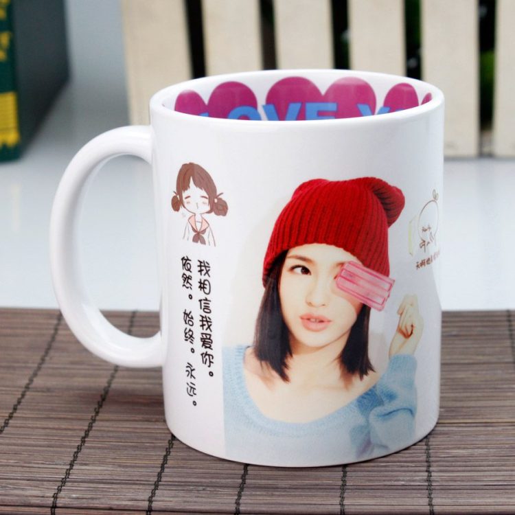 wholesale Inside Printed 11oz Sublimation Ceramic Mug-Love You
