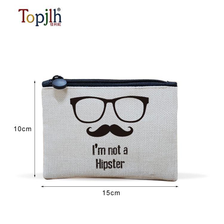 Sublimation blanks Linen coin purse